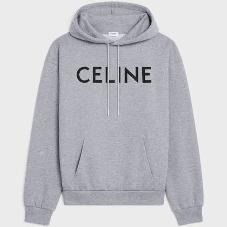 Mens Hoodie “C*line” - Grey