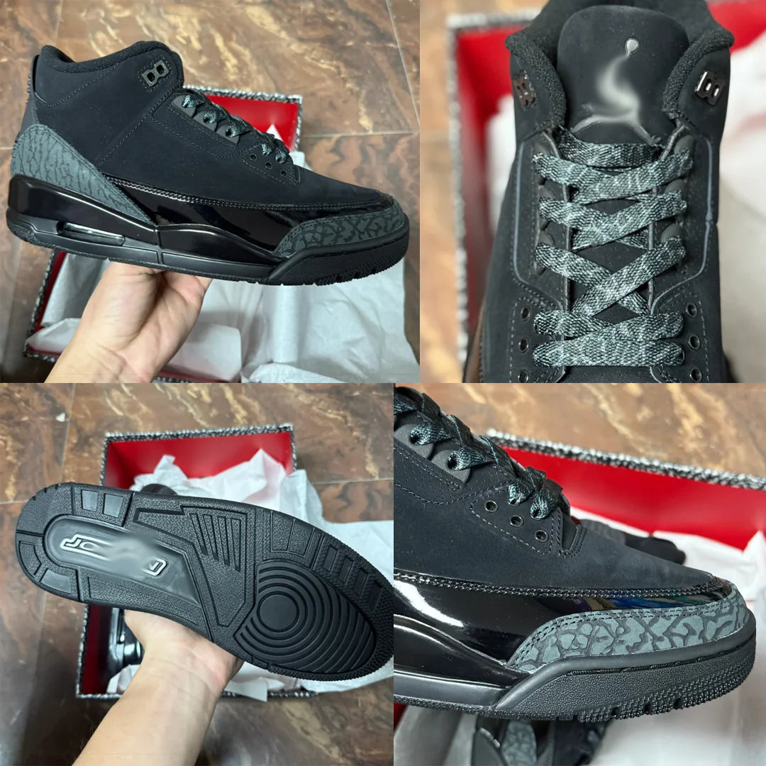 Mens Shoes J3 - “Black Cat"