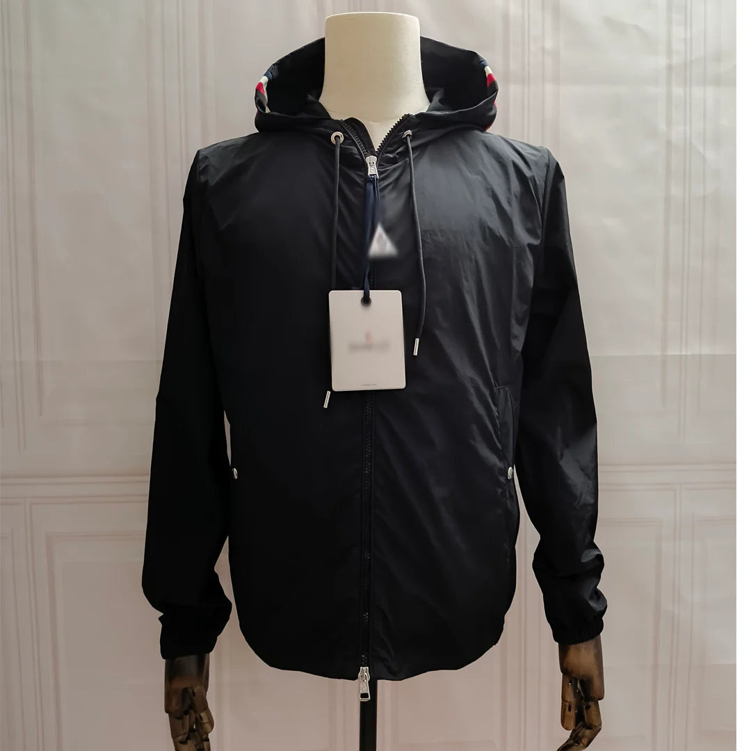 Mens Black Windbreaker - M*ncler