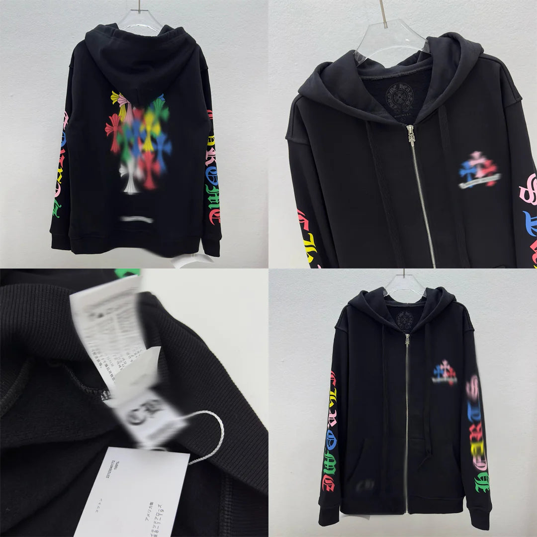 Mens Black Chrome Hoodie