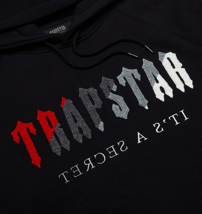 Trpstr Chenille Decoded Hooded Tracksuit - Black/Res