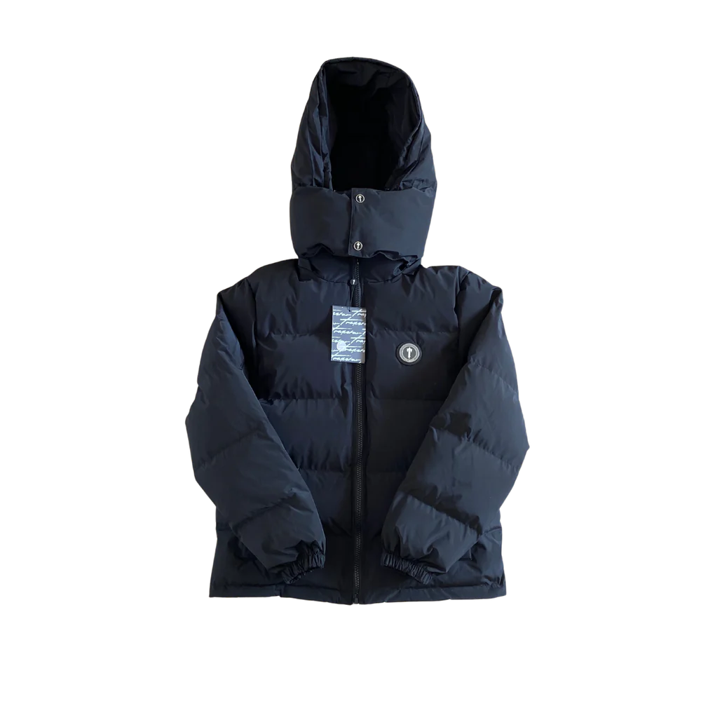 Trpstr Black Irongate Hooded Puffer Jacket