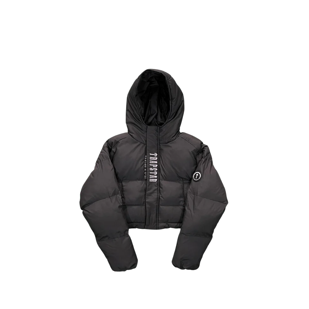 Trpstr Women’s Decoded Hooded Puffer 2.0 Jacket - BLACK