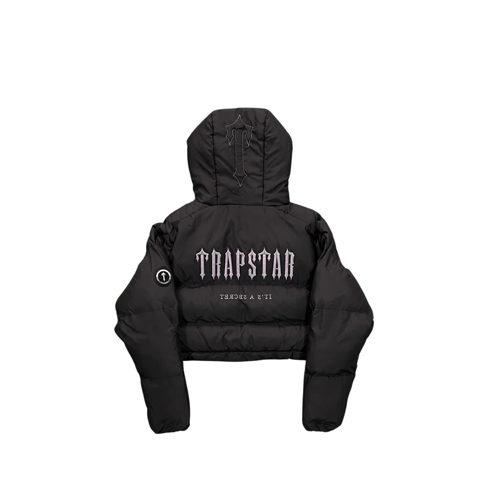 Trpstr Women’s Decoded Hooded Puffer 2.0 Jacket - BLACK