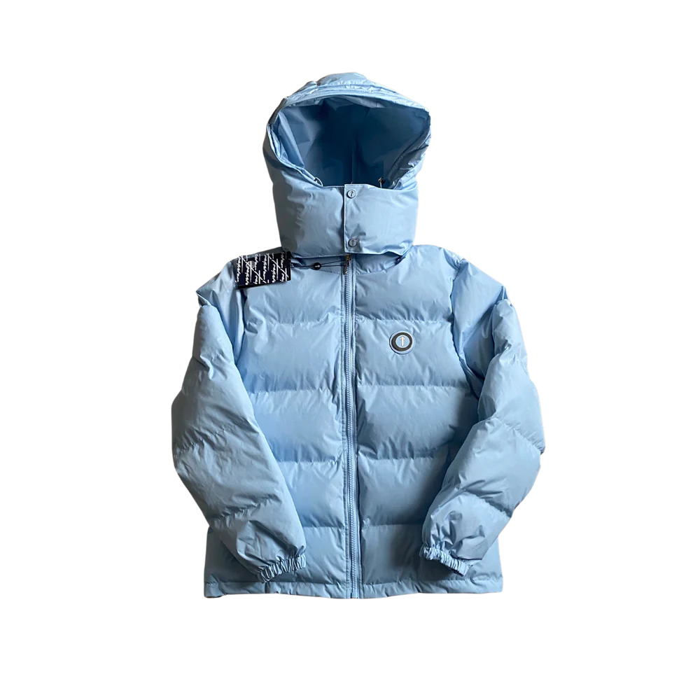 Trpstr Ice Blue Irongate Hooded Puffer Jacket