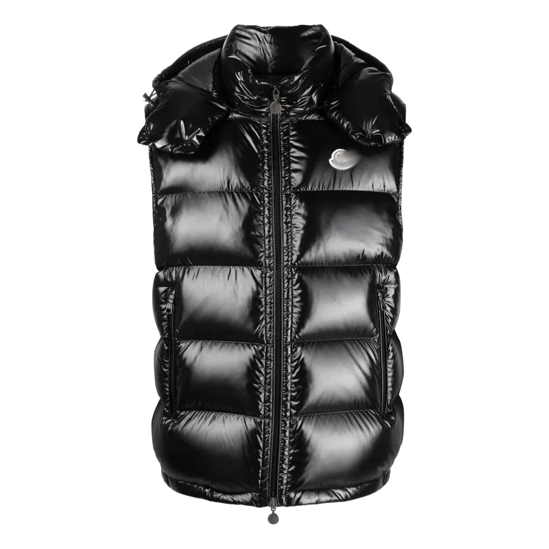 Mens Detachable Black Gilet - “M*ncler”