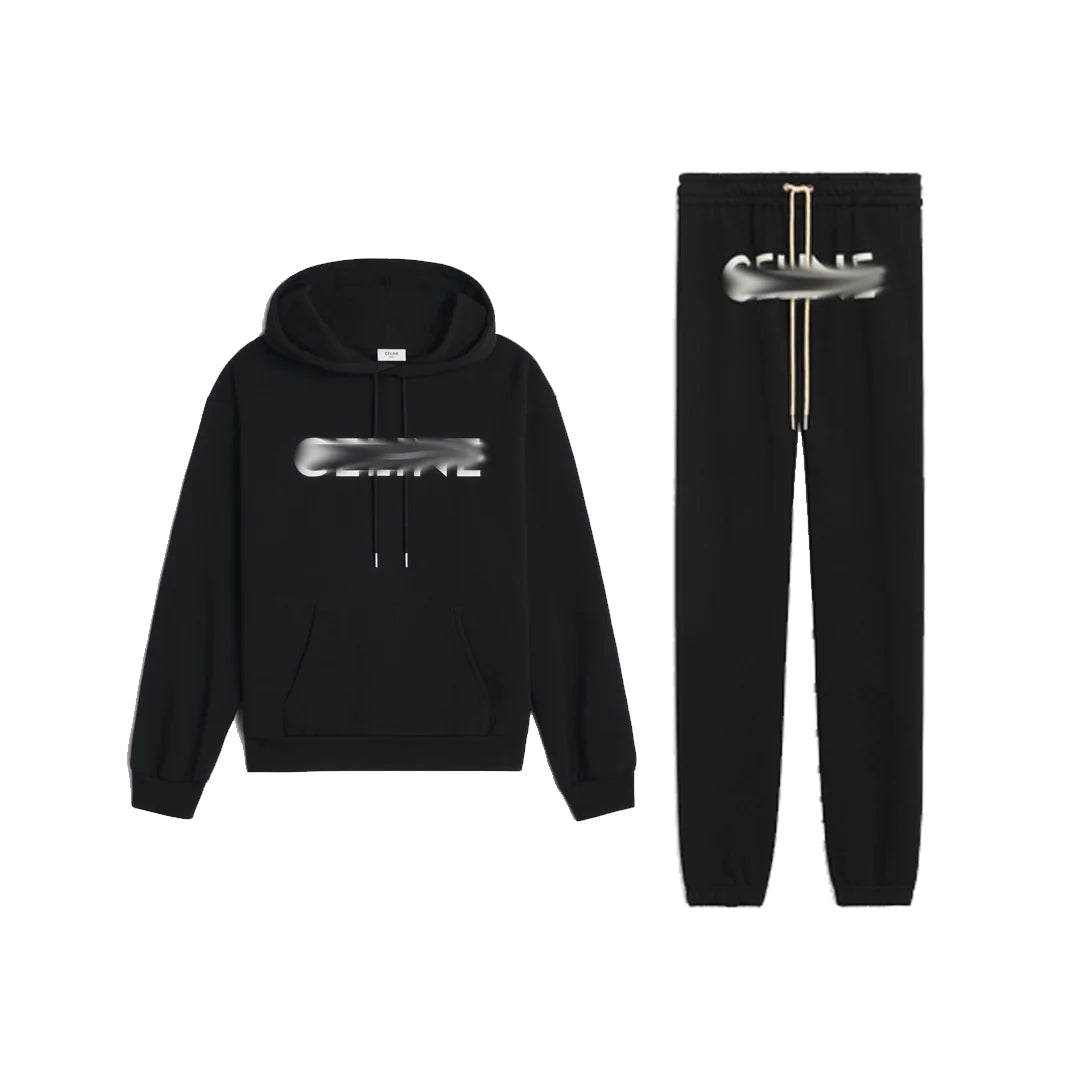 Mens Black Tracksuit - “C*line”