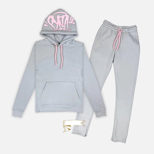 Syna Wrld Tracksuit - Grey/Pink