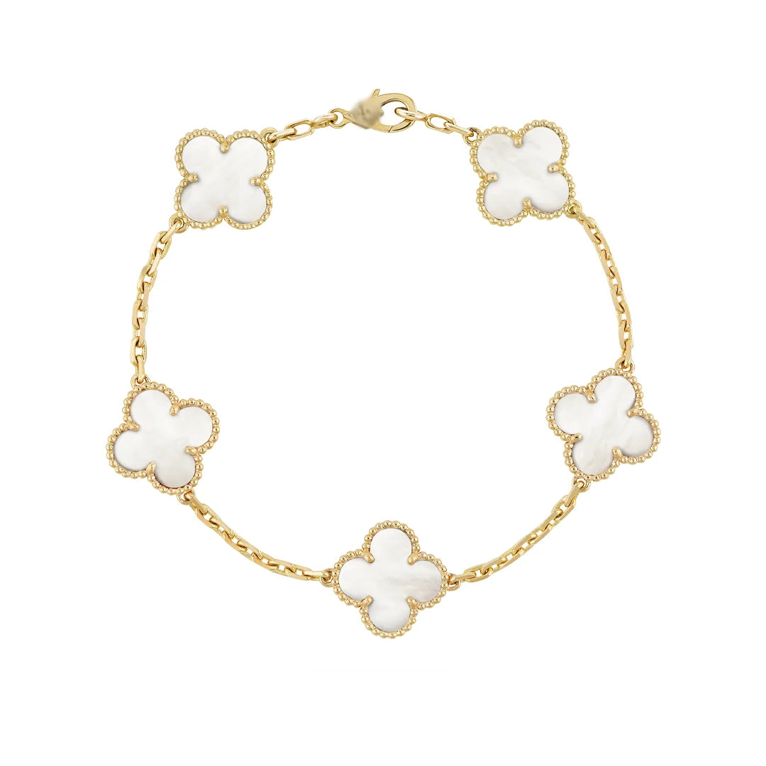 VCA White/Gold Bracelet