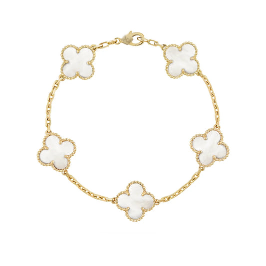 VCA White/Gold Bracelet