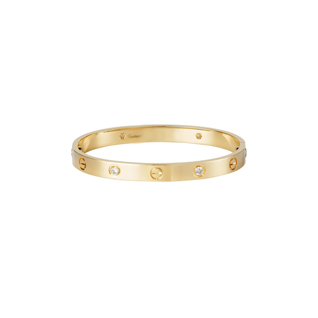 CRTR Gold Diamond Love Bracelet