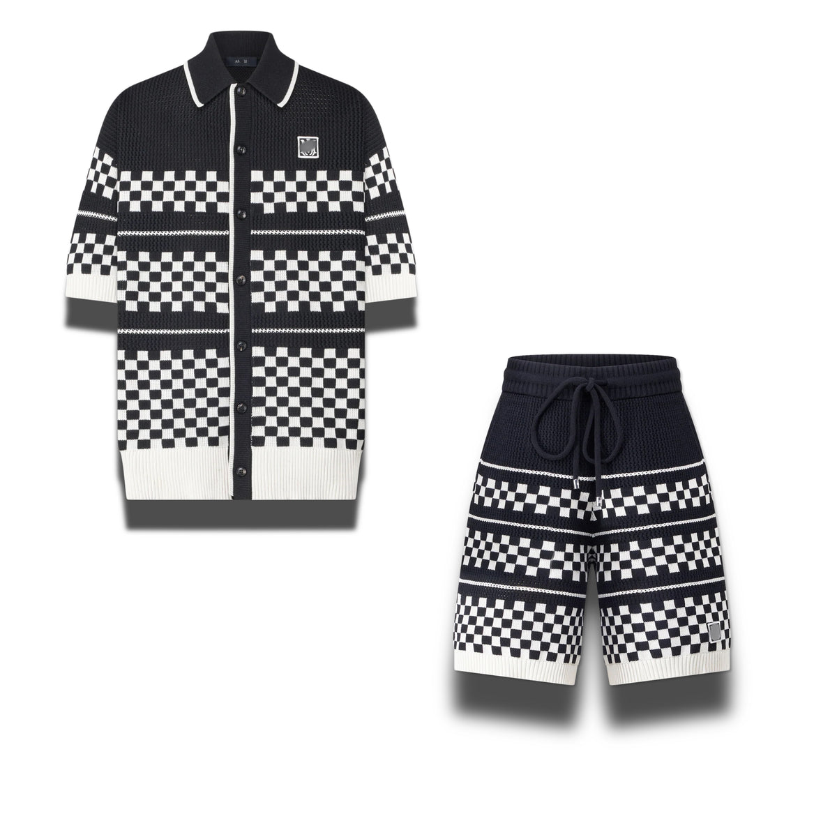 Mens Checkered Wool Set - Am*ri