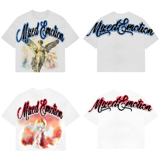 Mens Rhinestone Cropped T-Shirt