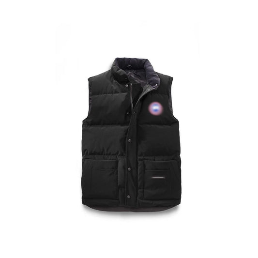 Mens Black Gilet - “Goose”