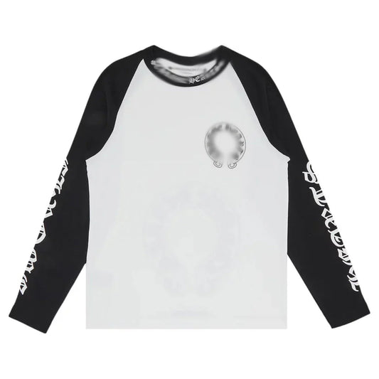 Mens Chrome long sleeve - Black/White