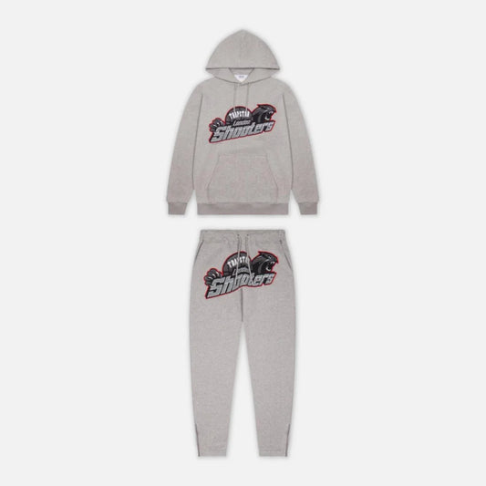 Trpstr Shooters Tracksuit - Grey/Red