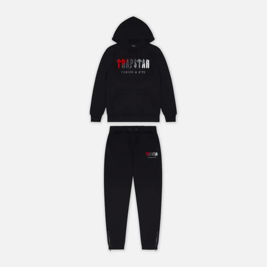 Trpstr Chenille Decoded Hooded Tracksuit - Black/Res