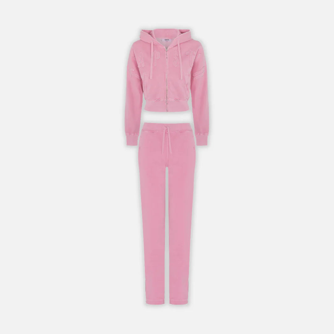 Trpstr Women’s Irongate Cropped Tracksuit - Pink