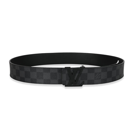 Mens Chequered Belt - Black/Grey