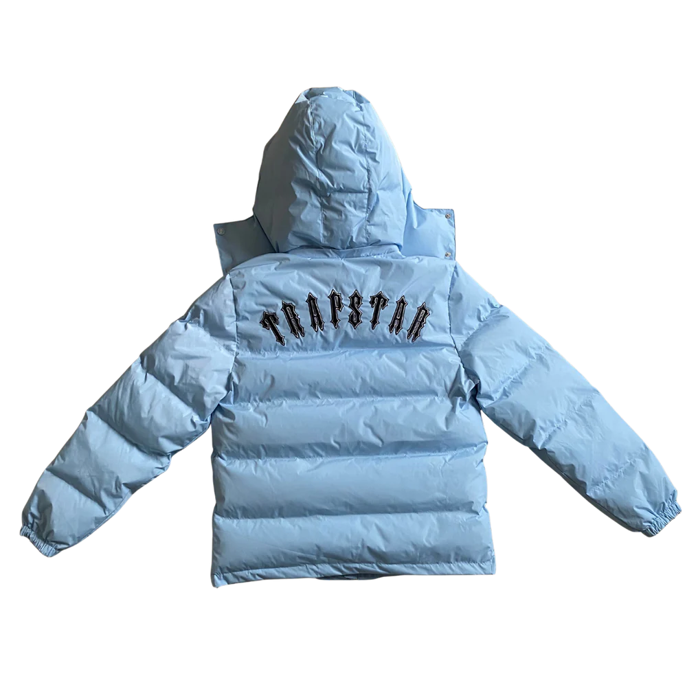 Trpstr Ice Blue Irongate Hooded Puffer Jacket – DripstaCollection
