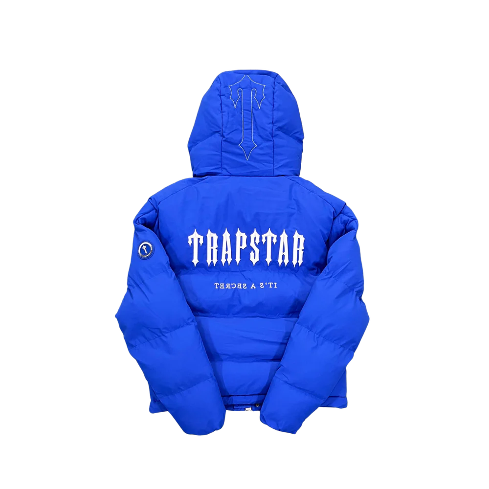 Trpstr Decoded Hooded Puffer Jacket 2.0 - Blue – DripstaCollection