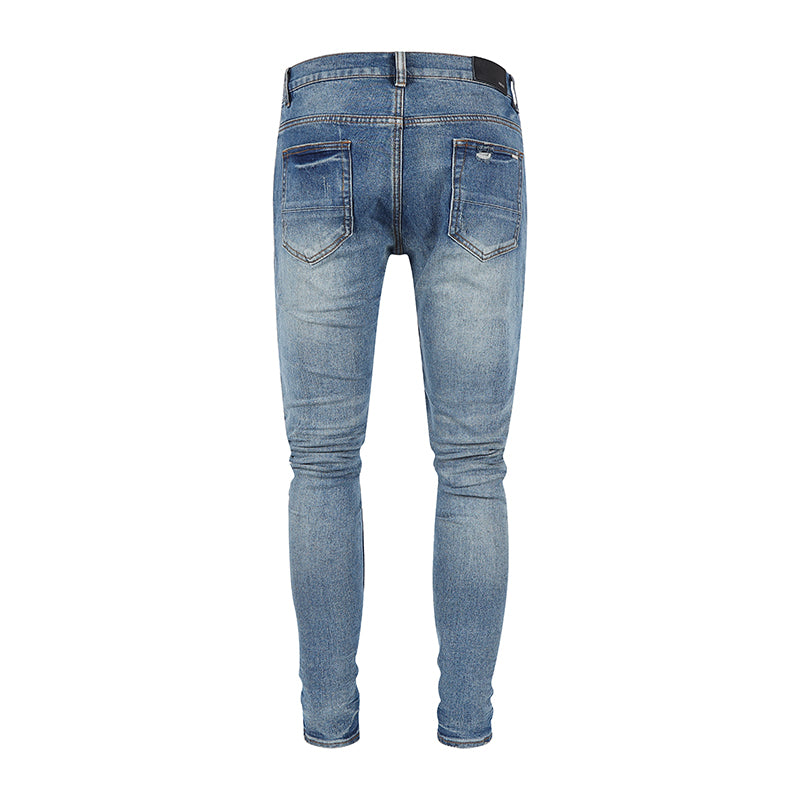 Mens Jeans Blue/Pink - Am*ri