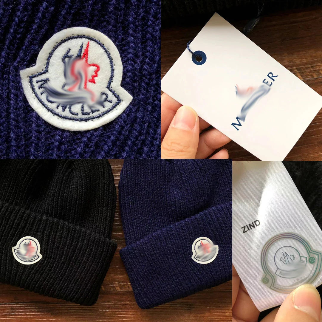 Mens M*ncler Beanie - Navy