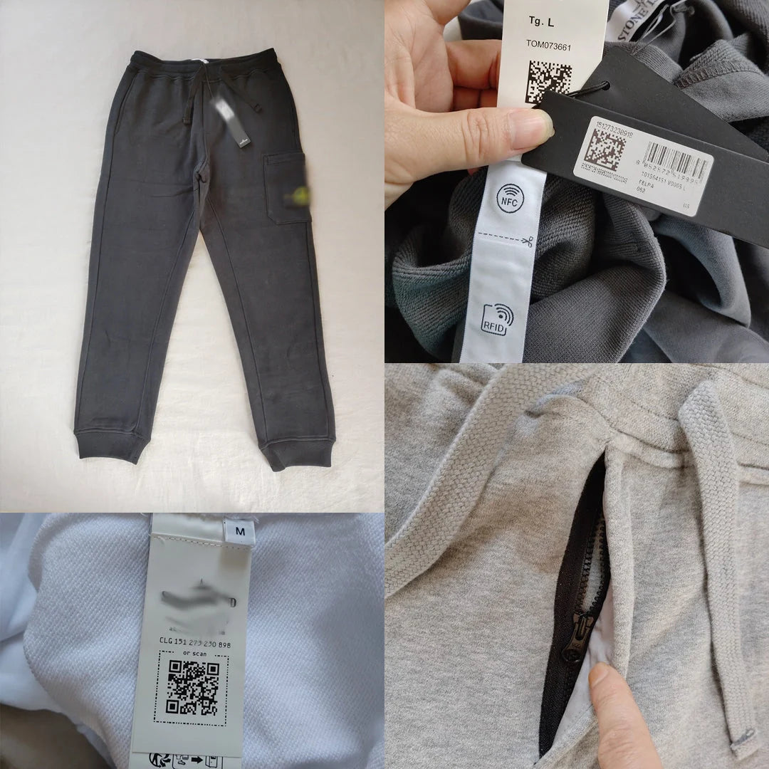 Mens Black Stone Joggers