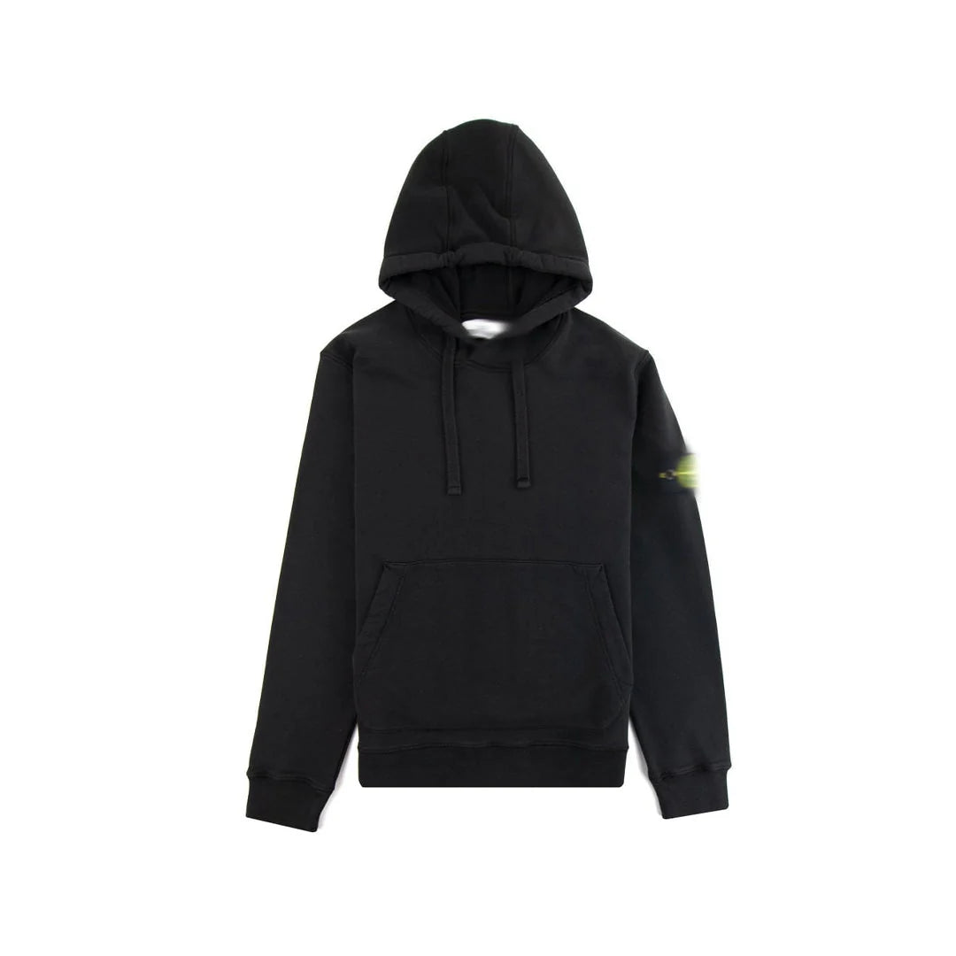 Mens Black Stone Hoodie